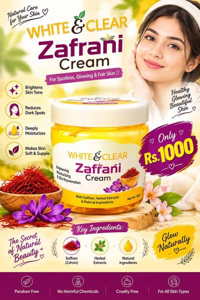 White & Clear Zafrani Cream – Saffron Glow