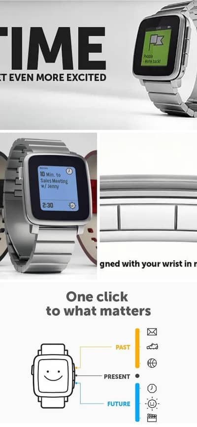 Pebble Smartwatch for mens