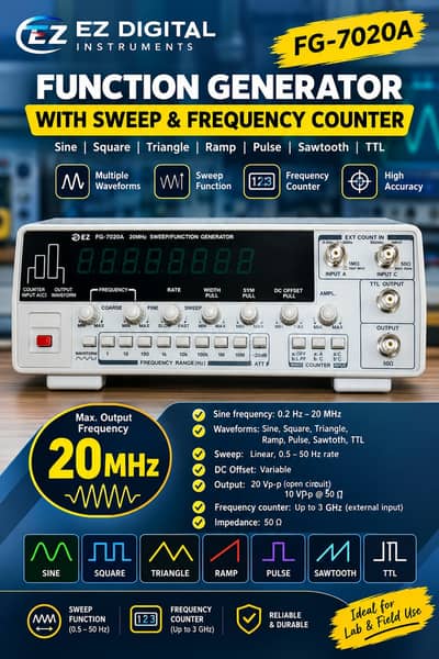 20MHz Sweep Function Generator In Pakistan