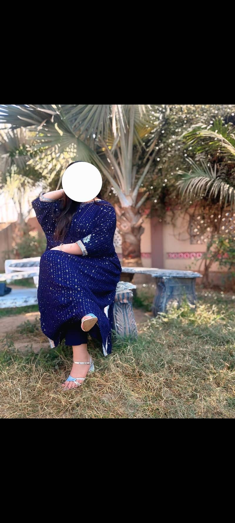 2 pc long fully embroided long kaftan 1