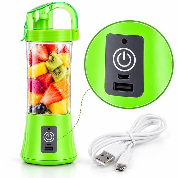 USB Rechargeable Juicer Blender 380ml | Portable Smoothie & Shake Maker