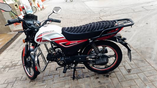Super Star Turbo SS 100CC Motorcycle RED&WHITE color rim Allowheel