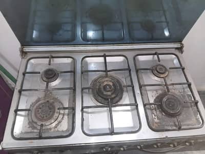 2 portion stove with oven and steamer