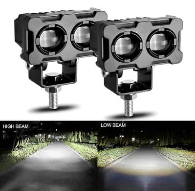 Premium quality motorcycle robot dual color led work driving lights