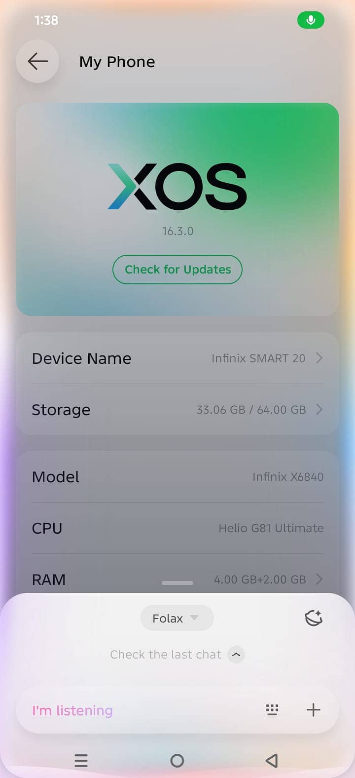 Infinix Smart 20 0