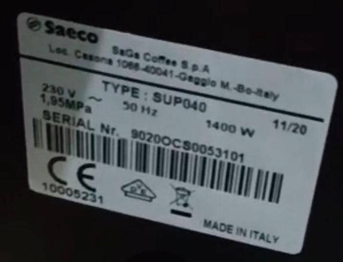 Saeco Coffee machine 2