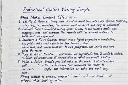 Professional Content Writing Service