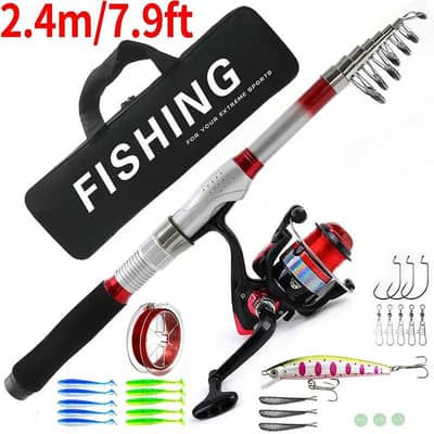 fishing rods and other equipment