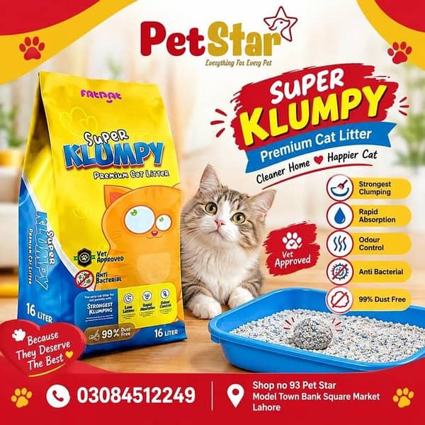 Super Klumpy Premium Cat Litter 16 Liter