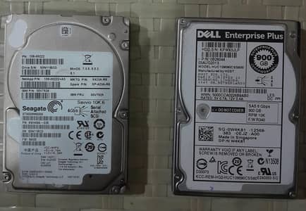 Dell & Seagate 900 GB SAS HDD in good condition