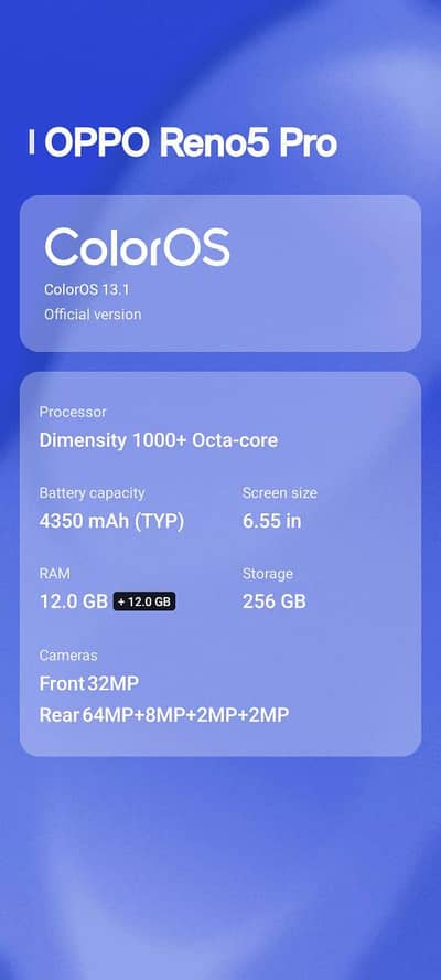 OPPO Reno 5 pro