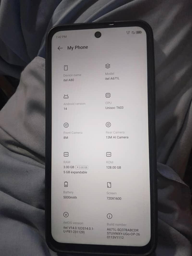 Itel A80 5