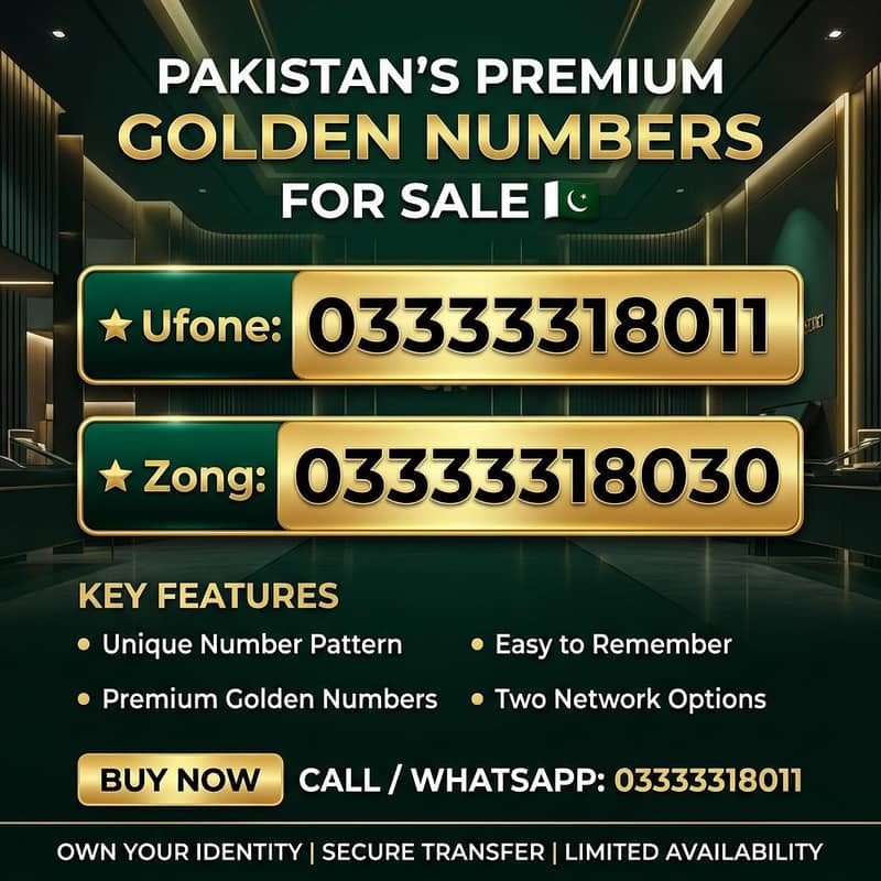 GOLDEN CELL NUMBERS 0