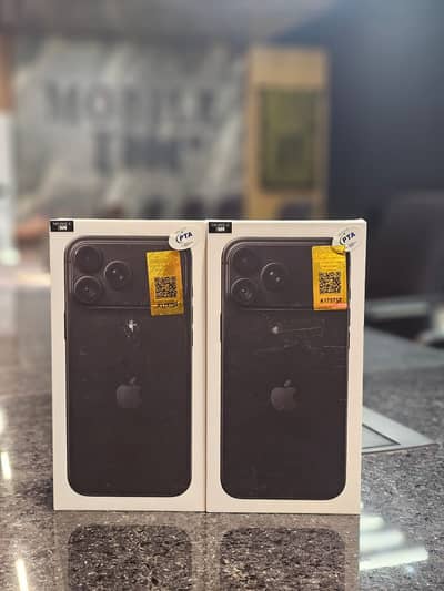 Box Pack Iphone 18 Pro Max 256GB Black Official PTA Approved NON Activ