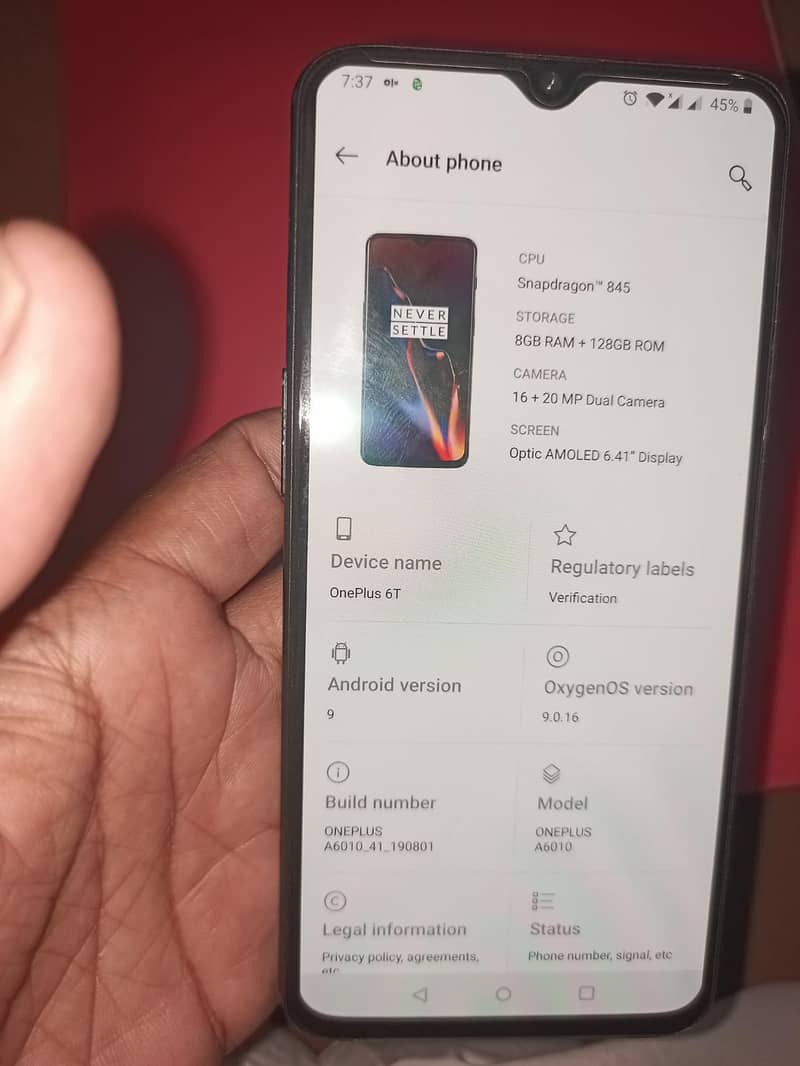 One Plus 6T 10/10 condition 5