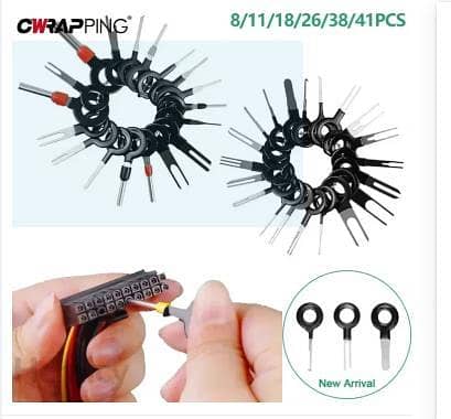 1PCS Car Terminal Pins Remover Set Holding Universal Wire Connectors Crimp Cable Puller Tool Kit Removal Plug Disassembly Extractor R6292