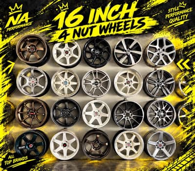 16 inch 4 nut Wheels Imported Light