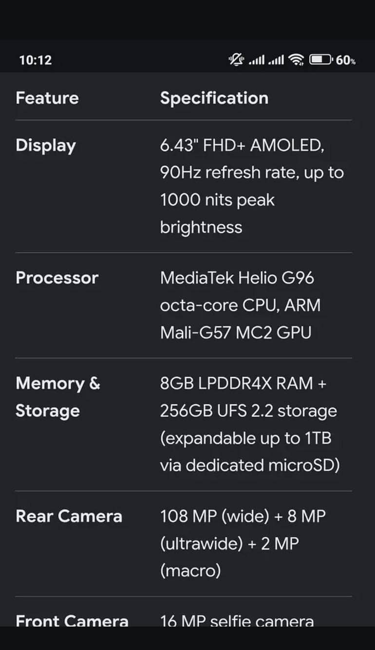 Xiaomi Redmi Note 12S 4