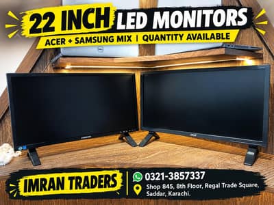 Bulk Quantity 22 Inch LED/LCD Monitors | Wholesale Rates