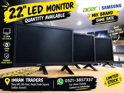 22 Inch LED/LCD Monitors | Wholesale Rates