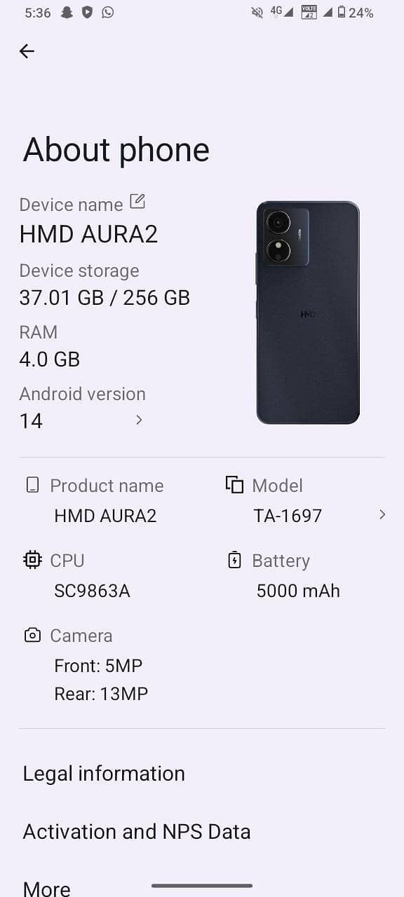 HMD Aura 2 4