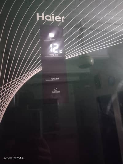 new freezer jumbo size hai glass door hai inverter hai