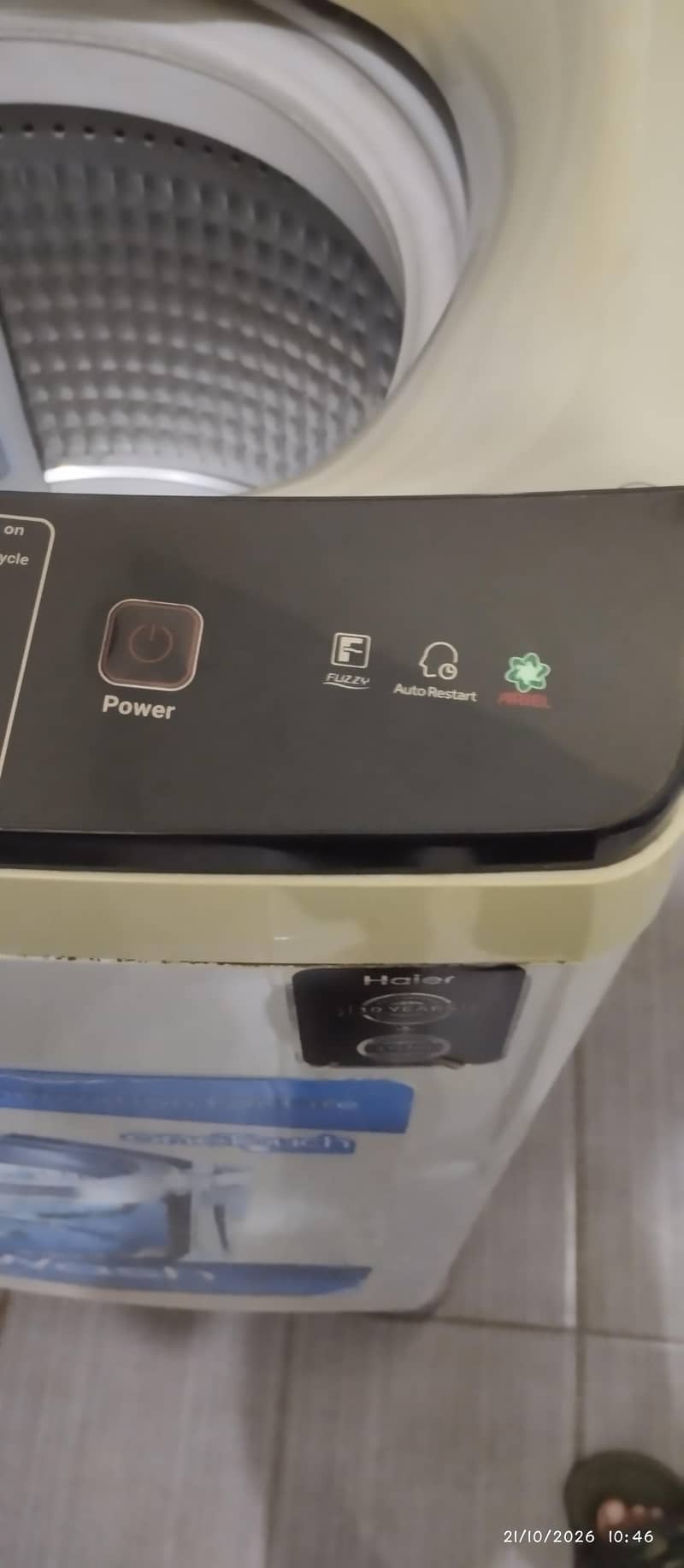 Haier automatic washing machine 10