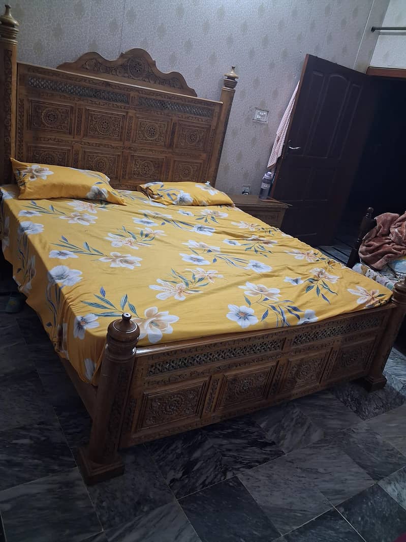 chanyoti bed with side table and dressing table 1