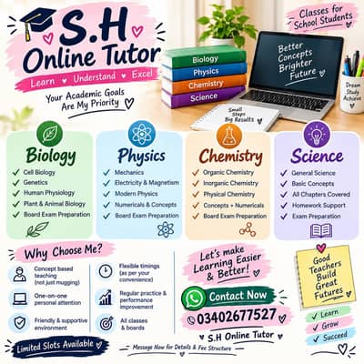 S. H online tutor