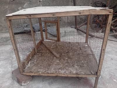 wooden chicken cage