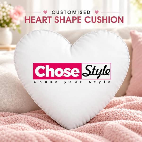 Customized Heart Shape Cushion with Photo