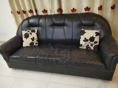 Sofa set and chairs and table