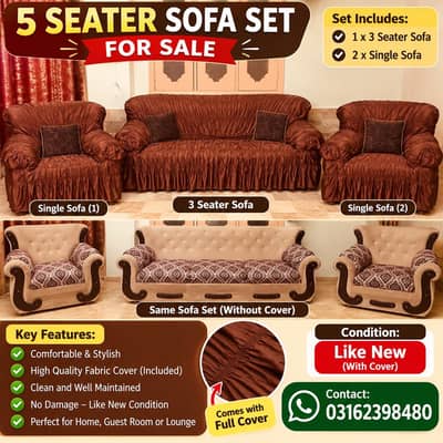 5 Seater Sofa Set