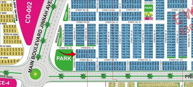 10 Marla Corner & Park Facing Residential Plot for Sale Prime Location, Sector C