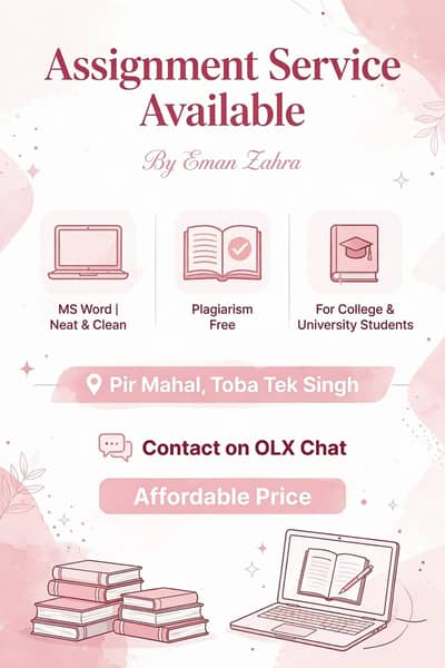 Assignment Writing Service - MS Word - Pir Mahal