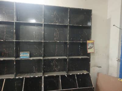 shop rack and countire