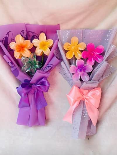 Flower Hair Claw Clips Set 20 Pcs