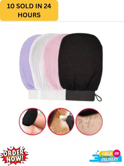 Exfoliating Glove 1pc, Korean Exfoliating Mitt Visibly Lift Away Dead