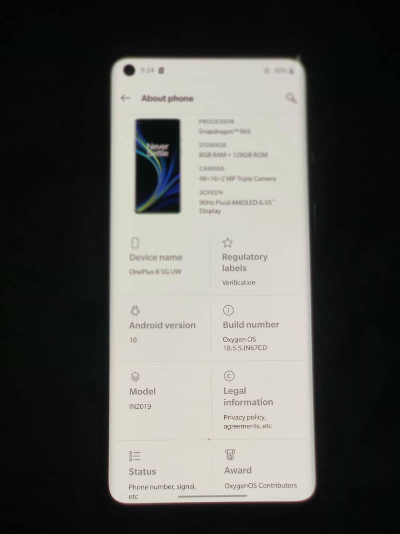 One Plus 8 5