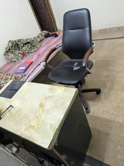 Computer, Laptop Table & Revolving Chair