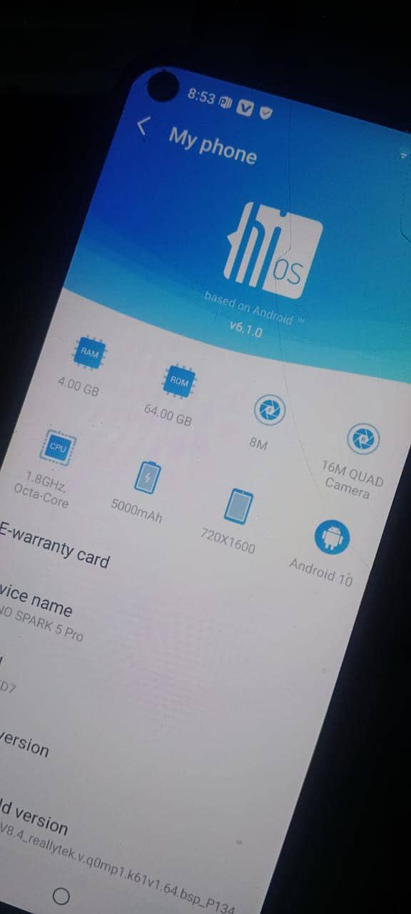 Tecno Spark 5 Pro 8