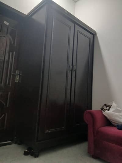 wood Almari 2 doors for sale
