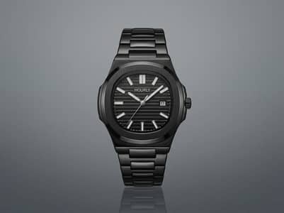 Hourly Black Luxury Watch