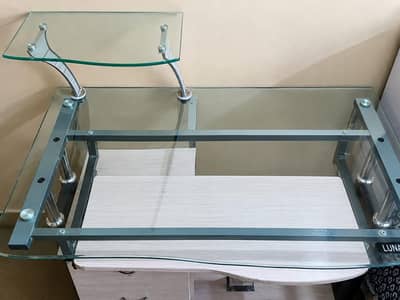 Premium glass top computer table/study desk for sale