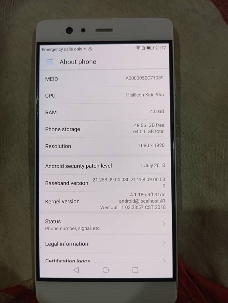 Huawei P9 Plus 4