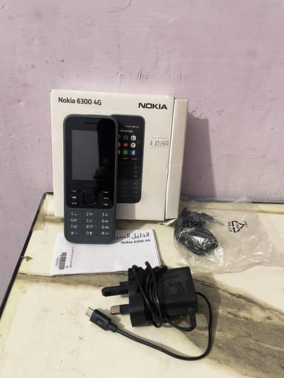 Nokia 6300 4G Original Phone with Box & Accessories
