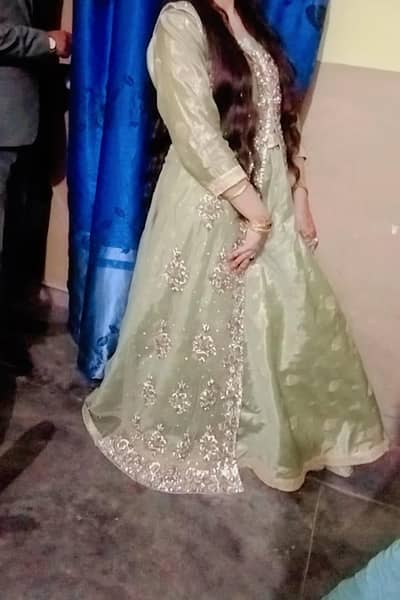 Lehnga shirt with oper stylish Gown