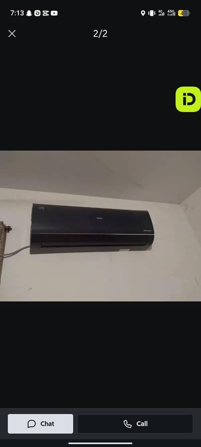 Haier 1,5 ton ac condition 10/10