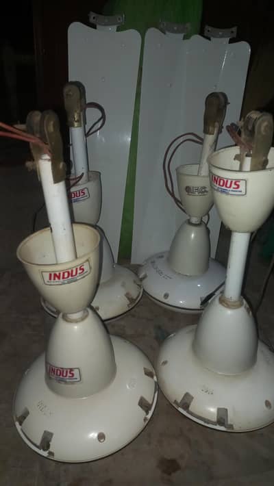 4 Ceiling Fans for Sale – 3 Indus + 1 GFC Atlas 56 Inch