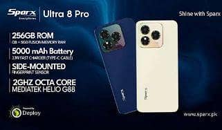 Sparx Ultra 8 Pro 12 GB RAM 256 GB storage